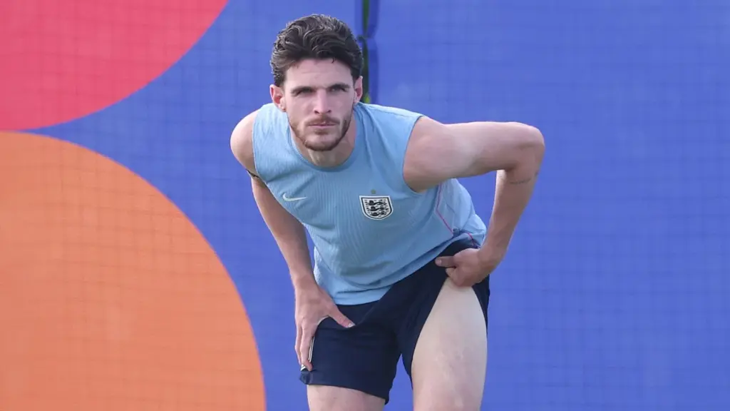 World Cup 2026: England's Declan Rice, Marc Guehi and Reece James train ahead of quarter-final with Norway