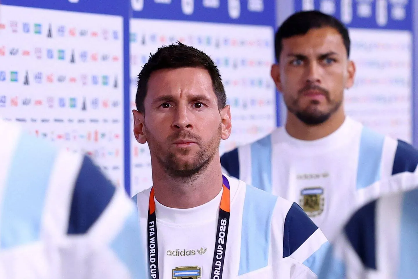 Lionel Messi arrives at Arrowhead Stadium ahead of tonight's match
