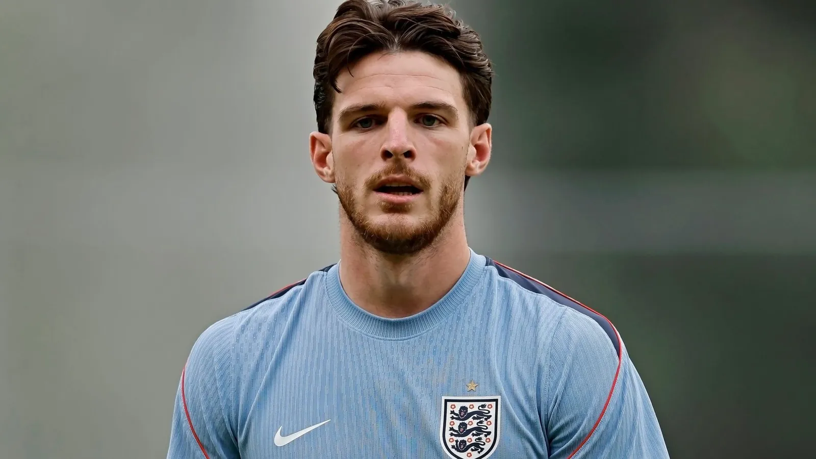 July 4, 2026, Mexico City, Mexico: Declan Rice of the England looks on during the training session one day ahead of the FIFA World Cup 2026 round of 16 match between Mexico and England at Pumas La Cantera training center on July 04, 2026 in Mexico City, Mexico. Photo: Heuler Andrey/DiaEsportivo (Cal Sport Media via AP Images)